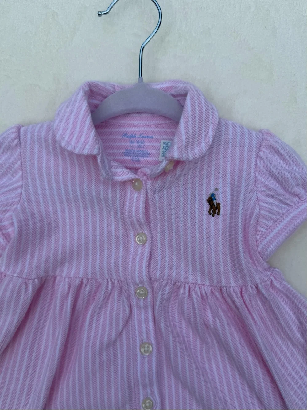 Baby Girl 3M Dress Lot Ralph Lauren OshKosh Floral Pink 2 Outfits Bloomers